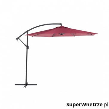 Parasol ogrodowy Ø300 cm burgundowy Russo BLmeble