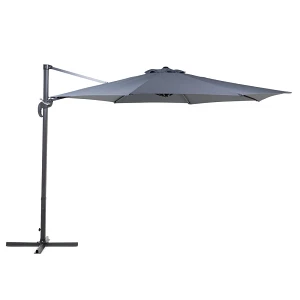 Parasol ogrodowy ⌀ 300 cm szary savona