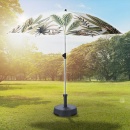 Parasol plażowy ogrodowy łamany regulowany liście 180 cm