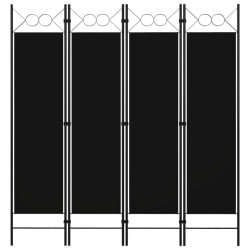 Parawan 4-panelowy, czarny, 160 x 180 cm Parawan 4-panelowy, czarny, 160 x 180 cm