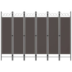 Parawan 6-panelowy, antracytowy, 240 x 180 cm