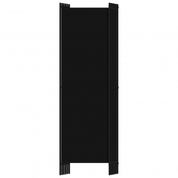 Parawan 6-panelowy, czarny, 300 x 180 cm