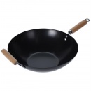 Patelnia głęboka, wok chiński ze stali węglowej, 35 cm