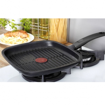 Patelnia grillowa 26x26cm TEFAL FLAVOUR czarna