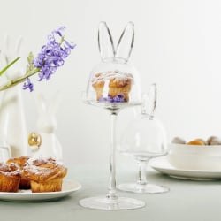 Patera | prata | szklana z przykrywką królik | 12x33cm | 845098