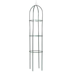 Pergola ogrodowa obelisk metalowa zielona 36x36x194 cm Pergola ogrodowa obelisk metalowa zielona 36x36x194 cm