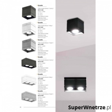 Lampa natynkowa Quado DELUXE 2 popiel