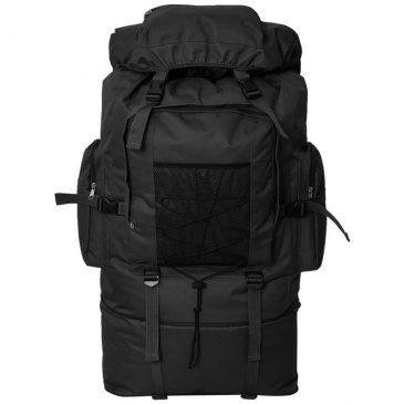 Plecak XXL w wojskowym stylu, 100 L, czarny