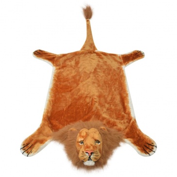 Pluszowy dywan, lew, brązowy, 205 cm