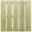 Płytki tarasowe, 24 szt., 50 x 50 cm, drewno FSC, zielone