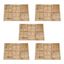 Płytki tarasowe, 30 szt., 50 x 50 cm, drewno FSC, brązowe