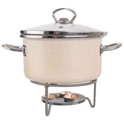 Podgrzewacz do dzbanka, garnka, fondue, na świeczki, metalowy