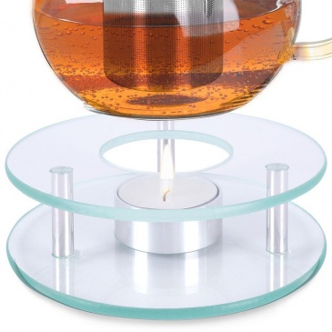Podgrzewacz na tealight pod dzbanek fondue szklany 12,5 cm