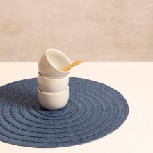 Podkładka do jadalni | cord | granatowa | 38 cm | 806273