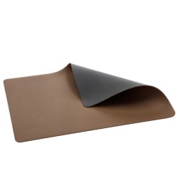 Podkładki pod talerze 46x33cm 4szt. drewniany/tytanowy 24287