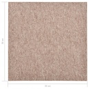 Podłogowe płytki dywanowe, 20 szt., 5 m², 50x50 cm, beżowe