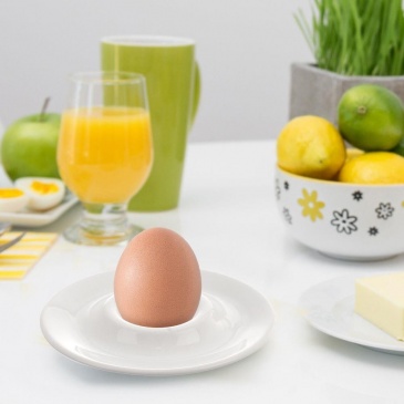 Podstawka do jajka ceramiczna kieliszek na jajko biała luna 13 cm