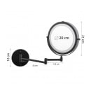 Lusterko łazienkowe LED do makijażu