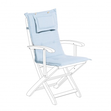 Poducha na krzesło JAVA/Olivia jasnoniebieska BLmeble