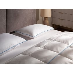 Poduszka ANETO Wysoka Kacze pióra i puch 50 x 60 cm Biały