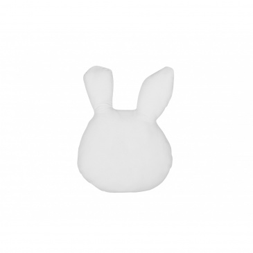Poduszka dla dzieci królik 53 x 43 cm biało-czarna KANPUR