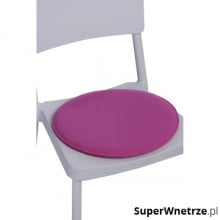 Poduszka na krzesło okrągła różowa