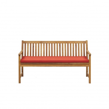 Poduszka na ławkę ogrodową 152 x 54 cm czerwona VIVARA