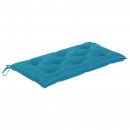 Poduszka na ławkę ogrodową, jasnoniebieska, 100x50x7cm, tkanina