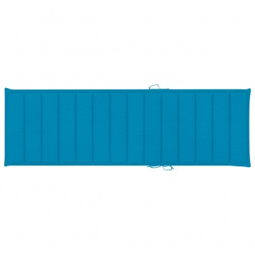 Poduszka na leżak, niebieska, 200x70x3 cm, tkanina