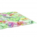 Poduszka na leżak, wzór liści, 200x50x4 cm, tkanina