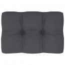 Poduszka na sofę z palet, antracytowa, 60x40x12 cm