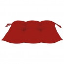 Poduszki na krzesła, 2 szt., czerwone, 40x40x7 cm, tkanina
