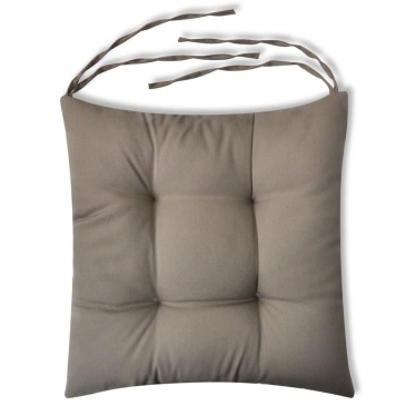 Poduszki na krzesła, 4 szt., 40x40x8 cm, brązowe