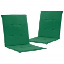 Poduszki na krzesła ogrodowe, 2 szt., zielone, 100x50x3 cm
