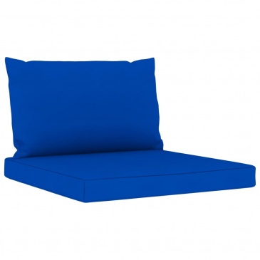 Poduszki na sofę z palet, 2 szt., niebieskie, tkanina