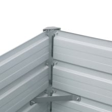 Podwyższona donica z galwanizowanej stali 600x80x45 cm, brązowa Podwyższona donica z galwanizowanej stali 600x80x45 cm, brązowa