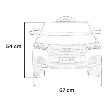 Pojazd audi q7 new lift niebieski