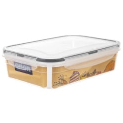 Pojemnik na żywność dzielony z uszczelką szczelny z przegródkami 3 wkłady lunchbox 1 l