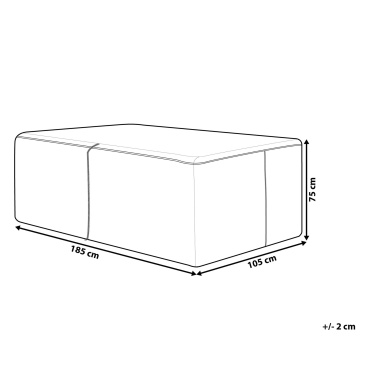 Pokrowiec ogrodowy 185 x 105 x 75 cm