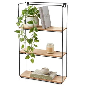 Półka ścienna metalowa 3-poziomowa 30x10x50 cm Półka ścienna metalowa 3-poziomowa 30x10x50 cm