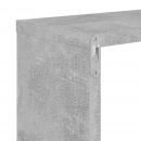 Półki ścienne, 2 szt., szarość betonu, 50x15x50 cm, płyta