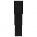 Półki ścienne kostki, czarne, 84,5x15x27 cm, płyta wiórowa