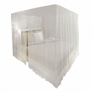 Prostokątna moskitiera nad łóżko z 3 wejściami (x2)