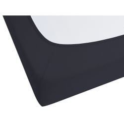 Prześcieradło z gumką janbu bawełna 140x200 cm czarny