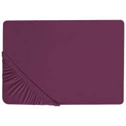 Prześcieradło z gumką janbu bawełna 200x200 cm burgundowy