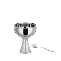 Pucharek do lodów z łyżeczką Alessi przezroczysty