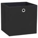 Pudełka z włókniny, 4 szt., 28x28x28 cm, czarne