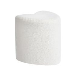Puf SCOTIA Szenil Złamana biel 40 cm 33 cm 44 cm
