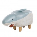 Pufa zwierzak niebiesko-biała SHARK