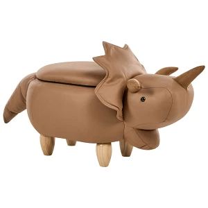 Pufa zwierzak ze schowkiem TRICERATOPS Brązowy Pufa zwierzak ze schowkiem TRICERATOPS Brązowy
